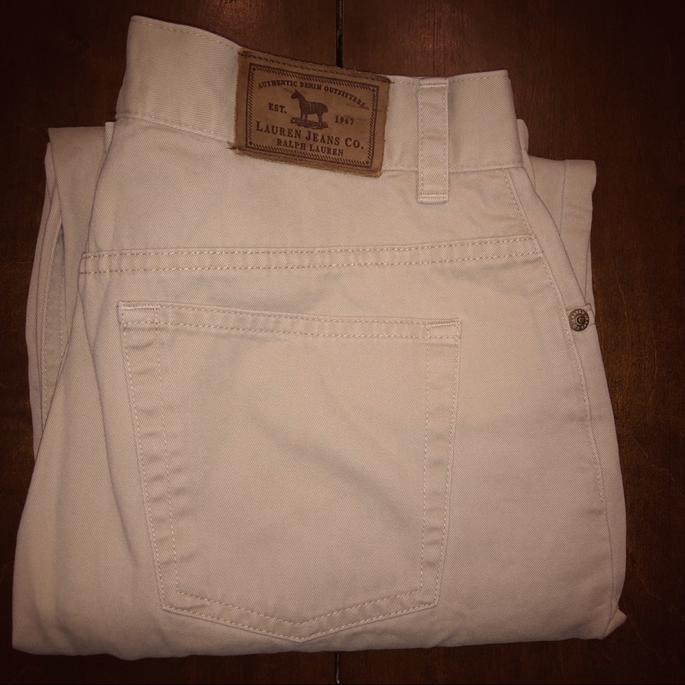 Ralph Lauren Jeans Co Khaki Petite Jeans 8Px26